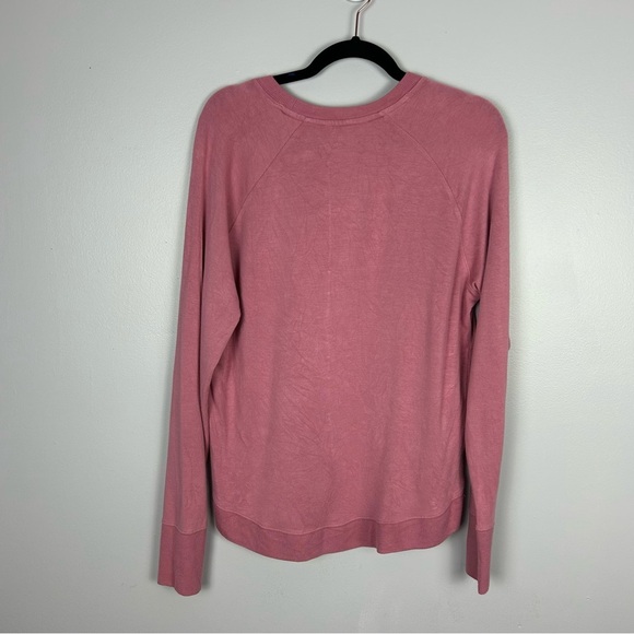 Athleta Mindset Dusty Rose Long Sleeves Sweatshirt Size Medium - Picture 6 of 8